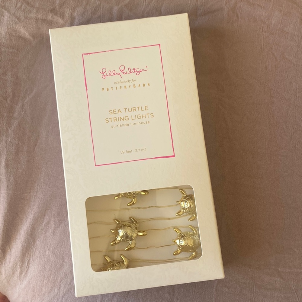 Lilly Pulitzer for Pottery Barn sea turtle lights